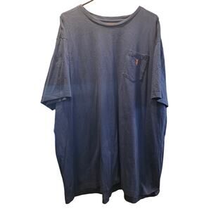 Polo Ralph Lauren T-Shirt Men‎ Sz 2X Blue Short Sleeve Pony Logo Cotton Tee